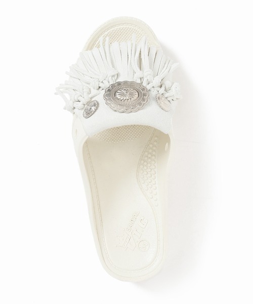 BENCH(ベンチ)の「■■■別注【BENCH/ベンチ】 BENSAN-D SUEDE FRINGE CONCHO:サンダル(サンダル・レディース・ホワイト/ブラック・S/M)」の10枚目の写真