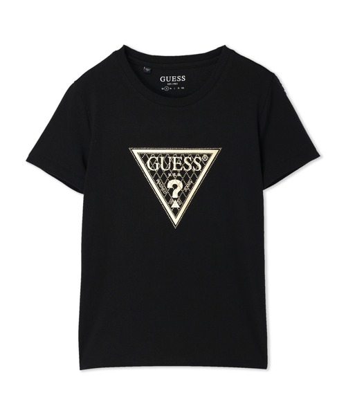 Guess（ゲス）の「Triangle Logo Tee（Tシャツ/カットソー・レディース・ホワイト/ブラック・SMALL/X-SMALL）」の6枚目の写真