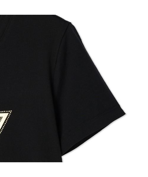 Guess（ゲス）の「Triangle Logo Tee（Tシャツ/カットソー・レディース・ホワイト/ブラック・SMALL/X-SMALL）」の9枚目の写真