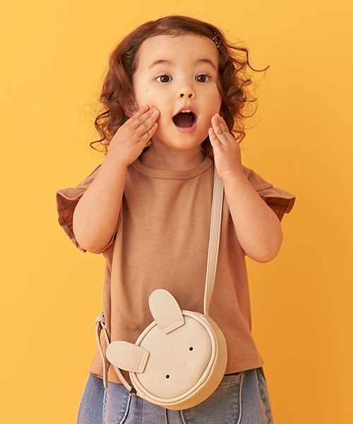 petit main（プティマイン）の「袖フリルTシャツ（Tシャツ/カットソー・キッズ・ベージュ/キャメル/エメラルド/ラベンダー/キナリ・80ｃｍ/90cm/100cm/110cm/120cm/130cm）」の10枚目の写真