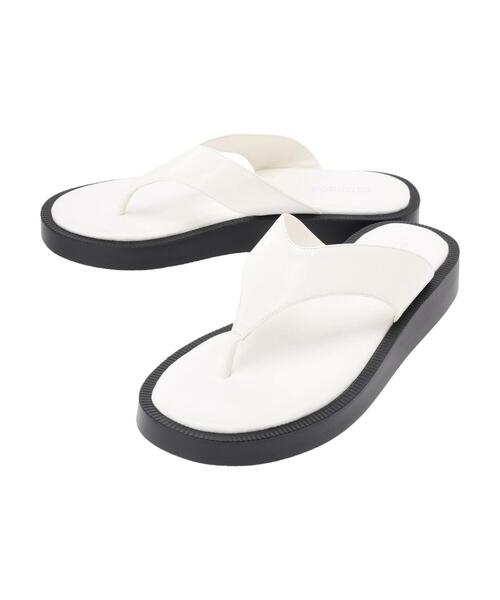 Green　Parks（グリーンパークス）の「厚底トングサンダル（サンダル・レディース・ホワイト/ブラック/オリーブ・S/M/L/XL/XS）」の10枚目の写真