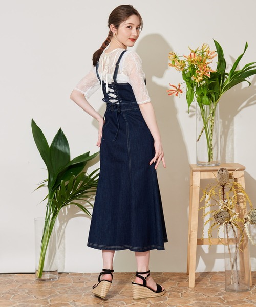 NOELA(ノエラ)の「2WAYレーストップス(シャツ/ブラウス・レディース・ブラック/ベージュ/オフホワイト・フリー)」の9枚目の写真