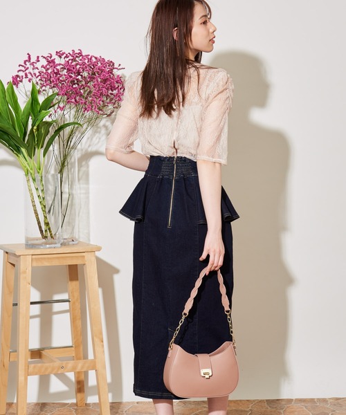 NOELA(ノエラ)の「2WAYレーストップス(シャツ/ブラウス・レディース・ブラック/ベージュ/オフホワイト・フリー)」の13枚目の写真