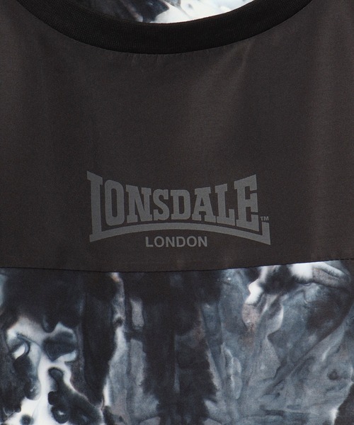 LONSDALE（ロンズデール）の「LONSDALE オーバーサイズ タイダイ 切替 バックプリント Tシャツ 男女兼用（Tシャツ/カットソー・メンズ・ブラック/ベージュ/ブラウン/ブルー・M/LL/S/L）」の15枚目の写真