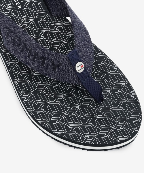 TOMMY HILFIGER（トミーヒルフィガー）の「シャイニーウェビングビーチサンダル（サンダル・レディース・ベージュ/ネイビー・23cm/24cm/24.5cm/23.5㎝）」の8枚目の写真