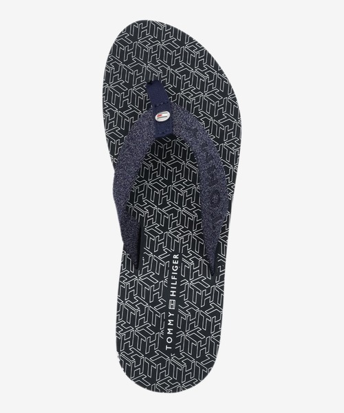 TOMMY HILFIGER（トミーヒルフィガー）の「シャイニーウェビングビーチサンダル（サンダル・レディース・ベージュ/ネイビー・23cm/24cm/24.5cm/23.5㎝）」の6枚目の写真