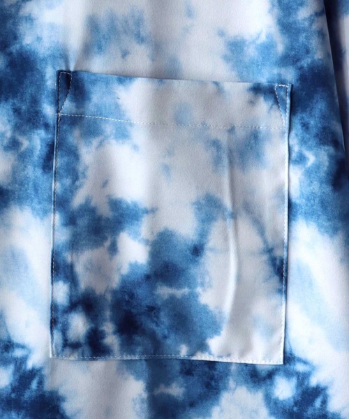 SITRY（シトリー）の「Oversize Drop shoulder open color print shirt/オーバーサイズ ドロップショルダー オープンカラー プリント 半袖シャツ（シャツ/ブラウス・メンズ・ホワイト/ブラック/ネイビー/レッド/ホワイト系その他/ブラック系その他・M/L）」の8枚目の写真