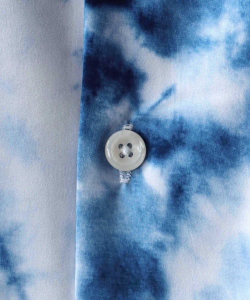 SITRY（シトリー）の「Oversize Drop shoulder open color print shirt/オーバーサイズ ドロップショルダー オープンカラー プリント 半袖シャツ（シャツ/ブラウス・メンズ・ホワイト/ブラック/ネイビー/レッド/ホワイト系その他/ブラック系その他・M/L）」の10枚目の写真