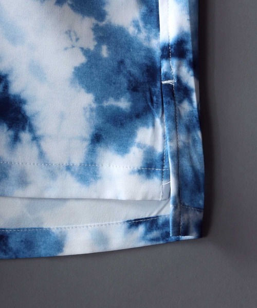 SITRY（シトリー）の「Oversize Drop shoulder open color print shirt/オーバーサイズ ドロップショルダー オープンカラー プリント 半袖シャツ（シャツ/ブラウス・メンズ・ホワイト/ブラック/ネイビー/レッド/ホワイト系その他/ブラック系その他・M/L）」の11枚目の写真