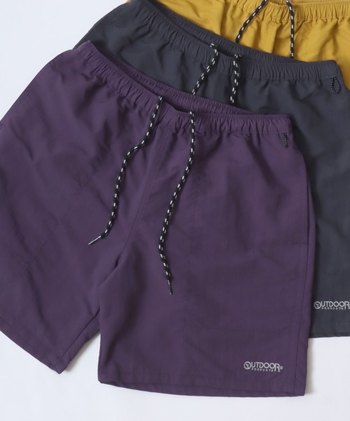 OUTDOOR PRODUCTS（アウトドアプロダクツ）の「OUTDOOR PRODUCTS/アウトドアプロダクツ 水陸両用 接触冷感 UVカット ナイロン ロゴ ワンポイント刺繍 無地 バギー ショートパンツ/ハーフパンツ/ショーツ/レディース メンズ（その他パンツ・メンズ・チャコールグレー/ブラック/パープル/ネイビー/オレンジ/グリーン/マスタード/モカ/ラベンダー/ライトイエロー/グリーン系その他/オレンジ系その他/オリーブ・LL/M/L）」の8枚目の写真