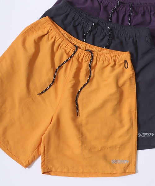 OUTDOOR PRODUCTS（アウトドアプロダクツ）の「OUTDOOR PRODUCTS/アウトドアプロダクツ 水陸両用 接触冷感 UVカット ナイロン ロゴ ワンポイント刺繍 無地 バギー ショートパンツ/ハーフパンツ/ショーツ/レディース メンズ（その他パンツ・メンズ・チャコールグレー/ブラック/パープル/ネイビー/オレンジ/グリーン/マスタード/モカ/ラベンダー/ライトイエロー/グリーン系その他/オレンジ系その他/オリーブ・LL/M/L）」の13枚目の写真