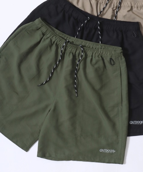 OUTDOOR PRODUCTS（アウトドアプロダクツ）の「OUTDOOR PRODUCTS/アウトドアプロダクツ 水陸両用 接触冷感 UVカット ナイロン ロゴ ワンポイント刺繍 無地 バギー ショートパンツ/ハーフパンツ/ショーツ/レディース メンズ（その他パンツ・メンズ・チャコールグレー/ブラック/パープル/ネイビー/オレンジ/グリーン/マスタード/モカ/ラベンダー/ライトイエロー/グリーン系その他/オレンジ系その他/オリーブ・LL/M/L）」の4枚目の写真