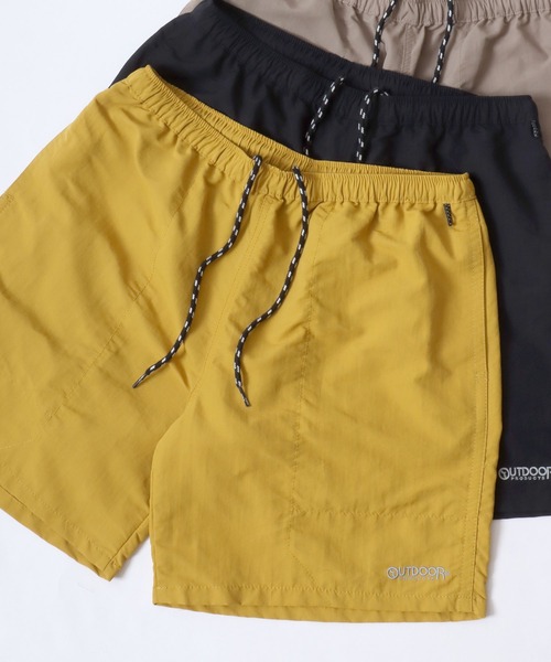 OUTDOOR PRODUCTS（アウトドアプロダクツ）の「OUTDOOR PRODUCTS/アウトドアプロダクツ 水陸両用 接触冷感 UVカット ナイロン ロゴ ワンポイント刺繍 無地 バギー ショートパンツ/ハーフパンツ/ショーツ/レディース メンズ（その他パンツ・メンズ・チャコールグレー/ブラック/パープル/ネイビー/オレンジ/グリーン/マスタード/モカ/ラベンダー/ライトイエロー/グリーン系その他/オレンジ系その他/オリーブ・LL/M/L）」の10枚目の写真
