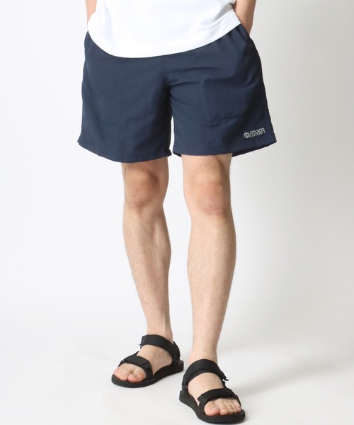 OUTDOOR PRODUCTS（アウトドアプロダクツ）の「OUTDOOR PRODUCTS/アウトドアプロダクツ 水陸両用 接触冷感 UVカット ナイロン ロゴ ワンポイント刺繍 無地 バギー ショートパンツ/ハーフパンツ/ショーツ/レディース メンズ（その他パンツ・メンズ・チャコールグレー/ブラック/パープル/ネイビー/オレンジ/グリーン/マスタード/モカ/ラベンダー/ライトイエロー/グリーン系その他/オレンジ系その他/オリーブ・LL/M/L）」の21枚目の写真