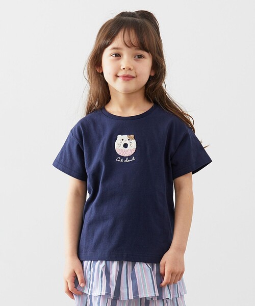 ANY(エニィ)の「接触冷感たべものTシャツ(Tシャツ/カットソー・キッズ・ライトグリーン系/ネイビー系/ライラック系/ライトイエロー系/ピンク系・90/100/110/120/130)」の3枚目の写真
