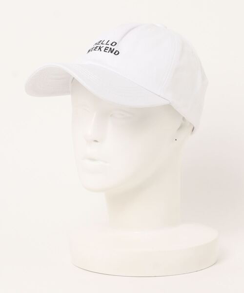 NO WAY（ノーウェイ）の「/HALLO WEEKEND/CAP（キャップ・メンズ・チャコールグレー/ブラック/サックスブルー/アイボリー・FREE）」の8枚目の写真