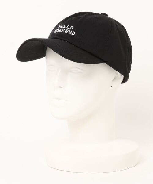 NO WAY（ノーウェイ）の「/HALLO WEEKEND/CAP（キャップ・メンズ・チャコールグレー/ブラック/サックスブルー/アイボリー・FREE）」の9枚目の写真
