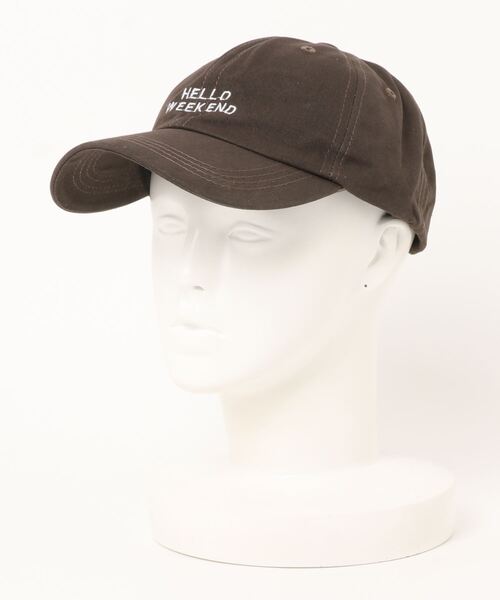 NO WAY（ノーウェイ）の「/HALLO WEEKEND/CAP（キャップ・メンズ・チャコールグレー/ブラック/サックスブルー/アイボリー・FREE）」の10枚目の写真
