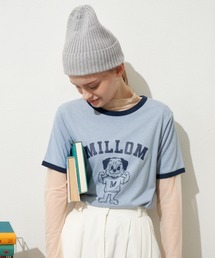 MERLOT（メルロー）の「レトロな雰囲気が可愛い　パグリンガーT（Tシャツ/カットソー）」