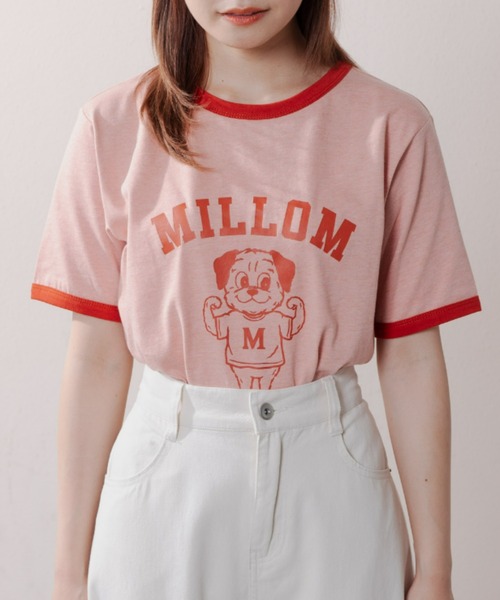 MERLOT（メルロー）の「レトロな雰囲気が可愛い　パグリンガーT（Tシャツ/カットソー・レディース・ブラック/ネイビー/テラコッタ・FREE）」の15枚目の写真