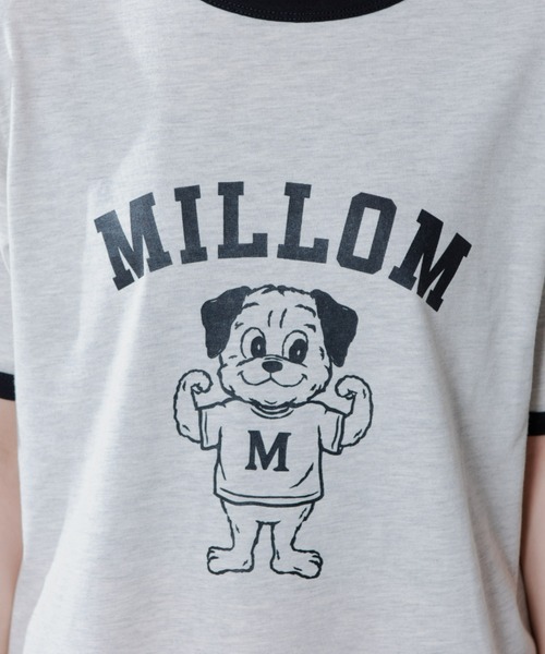 MERLOT（メルロー）の「レトロな雰囲気が可愛い　パグリンガーT（Tシャツ/カットソー・レディース・ブラック/ネイビー/テラコッタ・FREE）」の6枚目の写真