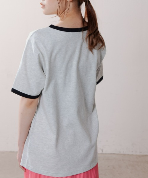 MERLOT（メルロー）の「レトロな雰囲気が可愛い　パグリンガーT（Tシャツ/カットソー・レディース・ブラック/ネイビー/テラコッタ・FREE）」の8枚目の写真