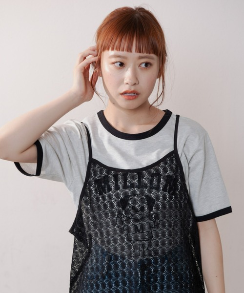 MERLOT（メルロー）の「レトロな雰囲気が可愛い　パグリンガーT（Tシャツ/カットソー・レディース・ブラック/ネイビー/テラコッタ・FREE）」の13枚目の写真
