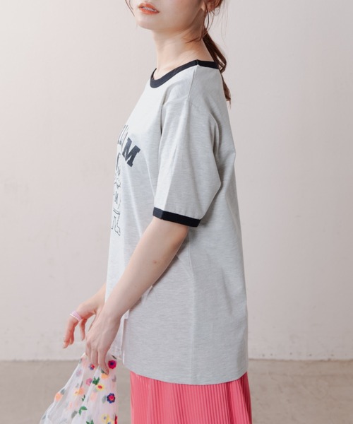 MERLOT（メルロー）の「レトロな雰囲気が可愛い　パグリンガーT（Tシャツ/カットソー・レディース・ブラック/ネイビー/テラコッタ・FREE）」の7枚目の写真