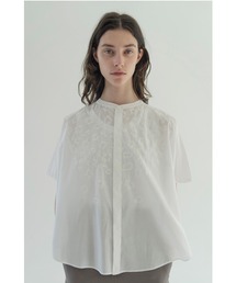 ズッカ　レオパードエンブロイダリー　ワンピース　ロングシャツワンピース　透け感 ZUCCa（ズッカ）の「レオパードエンブロイダリー/ワンピース