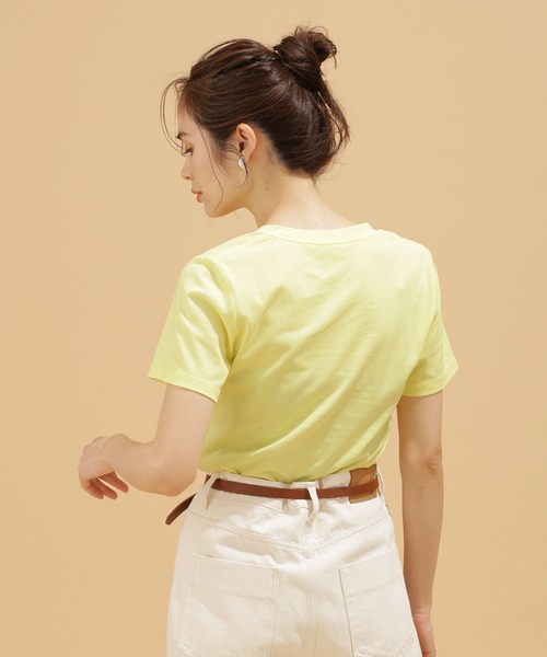 NANO universe（ナノユニバース）の「LB.03/Anti Soaked 汗染み防止 ＶネックＴシャツ 半袖（Tシャツ/カットソー・レディース・ホワイト/ブラック/トップグレー/イエロー・Ⅰ/Ⅱ/Ⅲ）」の6枚目の写真