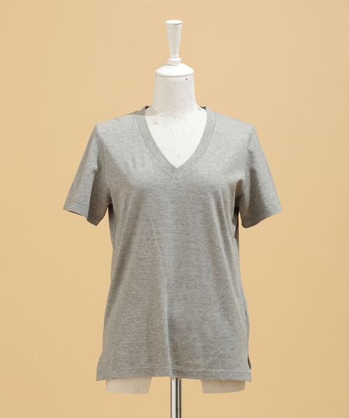 NANO universe（ナノユニバース）の「LB.03/Anti Soaked 汗染み防止 ＶネックＴシャツ 半袖（Tシャツ/カットソー・レディース・ホワイト/ブラック/トップグレー/イエロー・Ⅰ/Ⅱ/Ⅲ）」の15枚目の写真