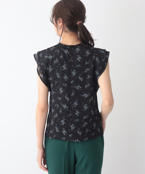 index（インデックス）の「◆ブーケフラワーアソートヨウリュウブラウス【WEB限定サイズ】（シャツ/ブラウス・レディース・ネイビー系/ライトグレー/ブルー系・36/42/38/40）」の6枚目の写真