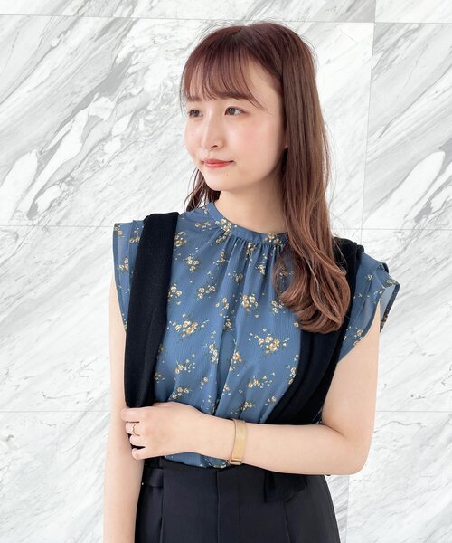 index（インデックス）の「◆ブーケフラワーアソートヨウリュウブラウス【WEB限定サイズ】（シャツ/ブラウス・レディース・ネイビー系/ライトグレー/ブルー系・36/42/38/40）」の21枚目の写真