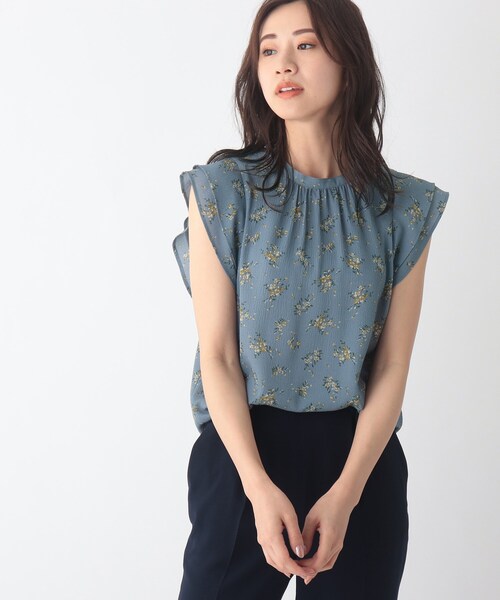 index（インデックス）の「◆ブーケフラワーアソートヨウリュウブラウス【WEB限定サイズ】（シャツ/ブラウス・レディース・ネイビー系/ライトグレー/ブルー系・36/42/38/40）」の20枚目の写真