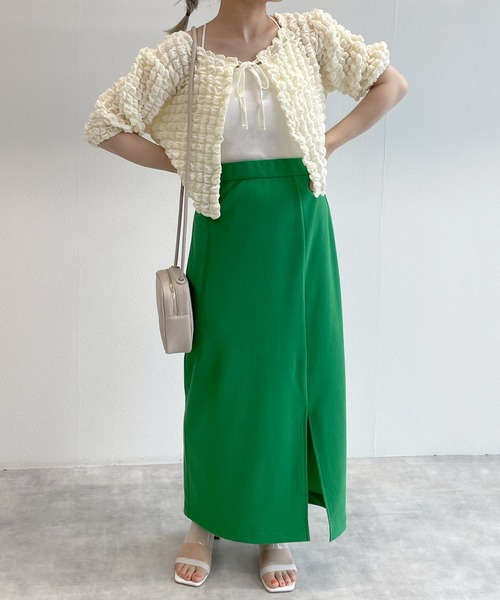 w closet(ダブルクローゼット)の「【2WAY】ポコポコリボンプルオーバー(シャツ/ブラウス・レディース・ブラック/ブラウン/アイボリー/サックスブルー系1・FREE)」の5枚目の写真