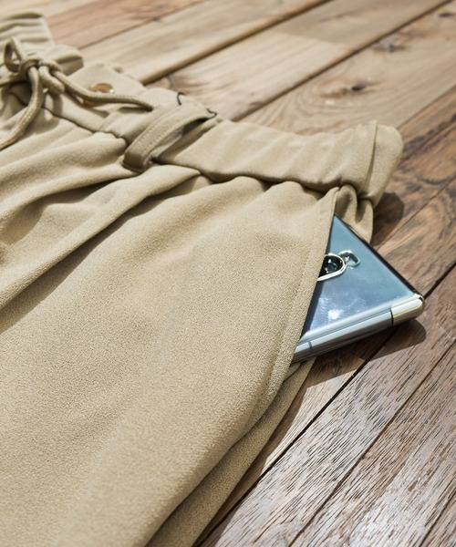 Bling Leads（ブリングリーズ）の「【Bling Leads】梨地7分丈ルーズパンツ（チノパンツ・メンズ・ブラウン/ブルー・MEDIUM/LARGE）」の8枚目の写真