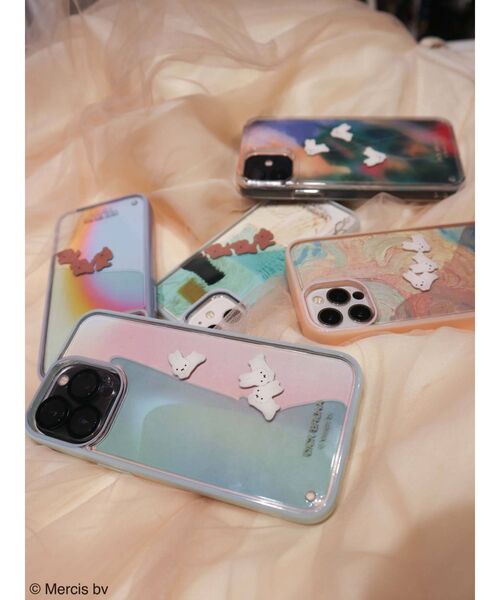merry jenny(メリージェニー)の「【13 Pro】ぷかぷかうさぎiPhone case(スマホケース/カバー・レディース・ライトブルー・FREE)」の5枚目の写真