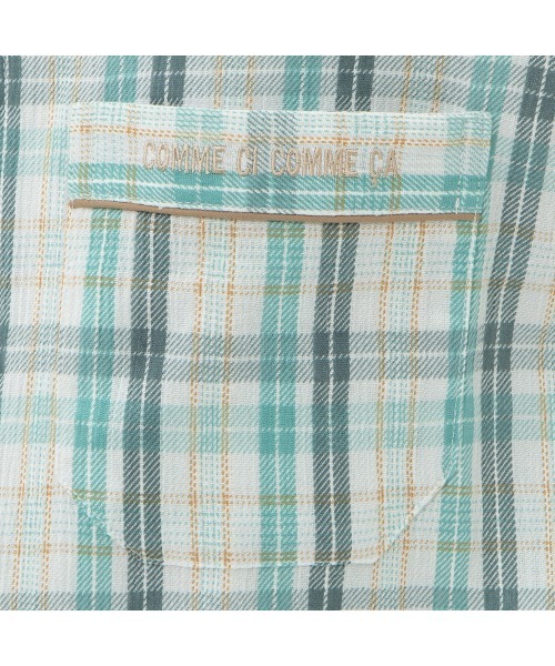 COMME CI COMME CA（コムシコムサ）の「COMME CI COMME CA/コムシコムサ　ルームウェア  綿100％ ファインクレープ　長袖長パンツ　セットアップ（ルームウェア/パジャマ・メンズ・グリーン/ブルー・LARGE/MEDIUM/X-LARGE）」の12枚目の写真
