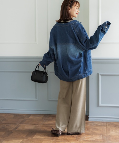 coca(coca)(コカ)の「スムースニットストレートパンツ(その他パンツ・レディース・ブラック/グレー/ブラウン/ネイビー/ベージュ/カーキ/チャコール・SHORT/LONG)」の21枚目の写真
