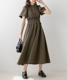 OLIVE des OLIVE | バルーン袖バックリボンワンピース(ワンピース)