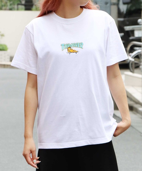 THRASHER(スラッシャー)の「THRASHER×GARFIELD/スラッシャー×ガーフィールド GARFIELD emb. ガーフィールド 半袖Tシャツ(Tシャツ/カットソー・メンズ・ホワイト/ブルー/ブラック・M/XL/L)」の14枚目の写真