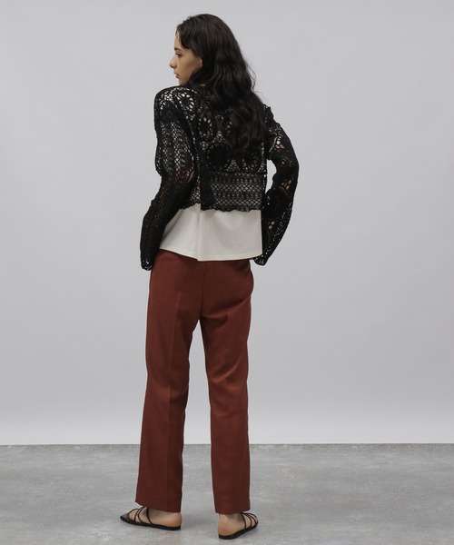 LAKOLE（ラコレ）の「モチーフレースショートカーディガン / 126939（カーディガン/ボレロ・レディース・ブラック/ナチュラル・SMALL/MEDIUM）」の11枚目の写真