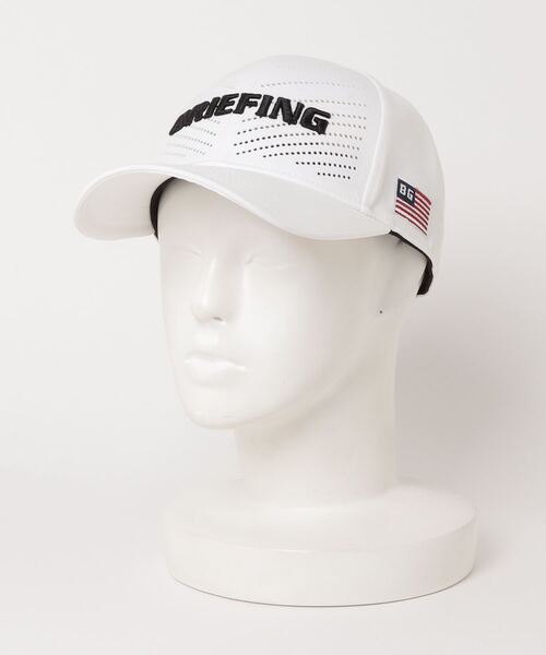 BRIEFING（ブリーフィング）の「MENS PUNCHING MESH CAP（キャップ・メンズ・ホワイト/チャコールグレー/ブラック/ネイビー・FREE）」の2枚目の写真