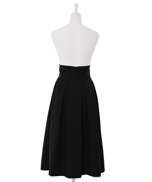 Narcissus（ナルシス）の「【Narcissus】タックフレアスカート（スカート・レディース・ブラック/ホワイト・FREE）」の4枚目の写真