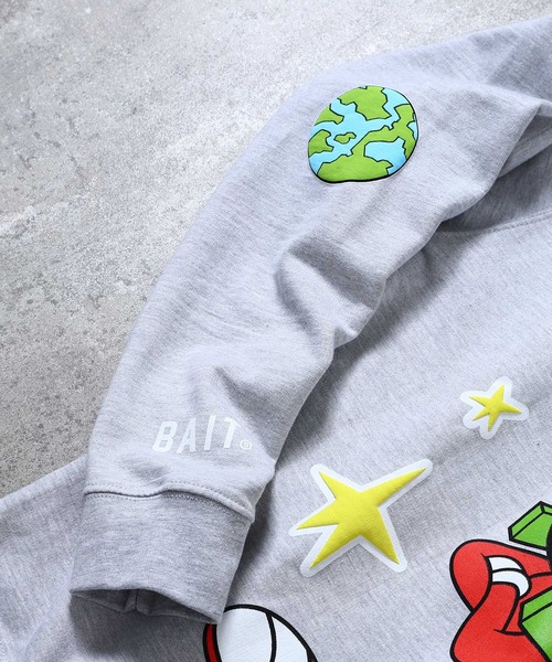 BAIT(ベイト)の「BAIT (INC) MARVIN THE MARTIAN STARS CRW 226-MTM-CRW-001(スウェット・メンズ・グレー・LARGE/MEDIUM/X-LARGE/XX-LARGE)」の8枚目の写真