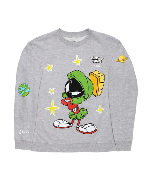 BAIT(ベイト)の「BAIT (INC) MARVIN THE MARTIAN STARS CRW 226-MTM-CRW-001(スウェット・メンズ・グレー・LARGE/MEDIUM/X-LARGE/XX-LARGE)」の9枚目の写真