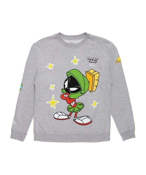 BAIT(ベイト)の「BAIT (INC) MARVIN THE MARTIAN STARS CRW 226-MTM-CRW-001(スウェット・メンズ・グレー・LARGE/MEDIUM/X-LARGE/XX-LARGE)」の11枚目の写真