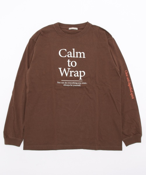 EMMA LIMBER(エマリンバー)の「Calm Long Sleeve T-shirt(カームスリーブロングTシャツ)(Tシャツ/カットソー・レディース・オフホワイト/ブラウン・FREE)」の18枚目の写真