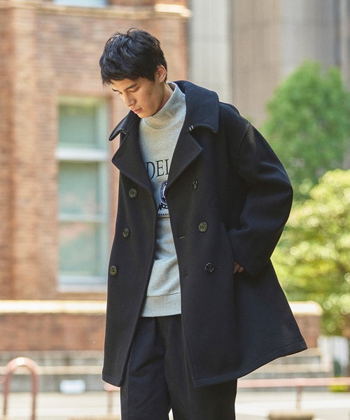 FIDELITY（フィデリティ）の「LOOSE 8B P-COAT / ルーズ 8B ピーコート（ピーコート・メンズ・オレンジ系その他/ベージュ/ブラック/カーキ・MEDIUM/LARGE/X-LARGE）」の12枚目の写真