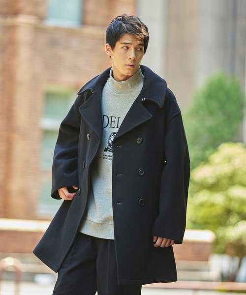 FIDELITY（フィデリティ）の「LOOSE 8B P-COAT / ルーズ 8B ピーコート（ピーコート・メンズ・オレンジ系その他/ベージュ/ブラック/カーキ・MEDIUM/LARGE/X-LARGE）」の13枚目の写真